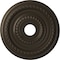 Ekena Millwork Cole PVC Ceiling Medallion (Fits Canopies up to 5 1/8"), Metallic Drk Bronze, 19"OD x 3 1/2"ID x 1"P CMP19COCDB - alternate 1